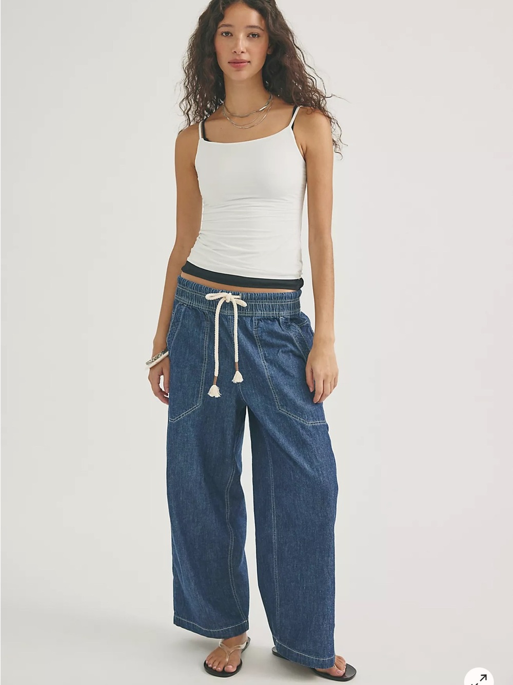 We The Free Easy Peasy Pull-On Jeans Navy new small
